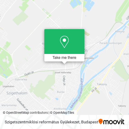 Szigetszentmiklósi református Gyülekezet map