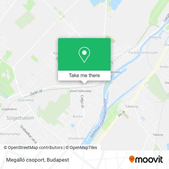Megálló csoport map