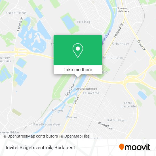 Invitel Szigetszentmik map