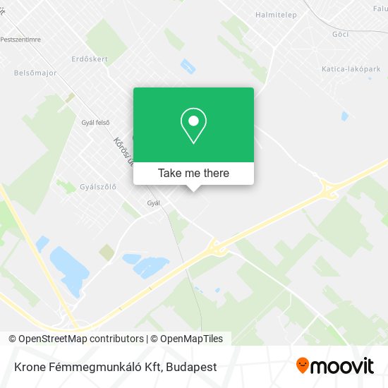 Krone Fémmegmunkáló Kft map