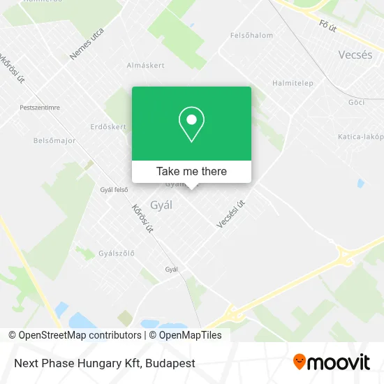 Next Phase Hungary Kft map
