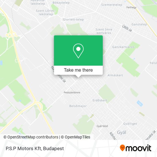 P.S.P Motors Kft map