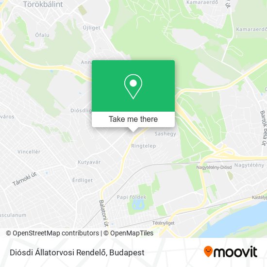 Diósdi Állatorvosi Rendelő map