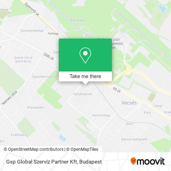 Gsp Global Szervíz Partner Kft map