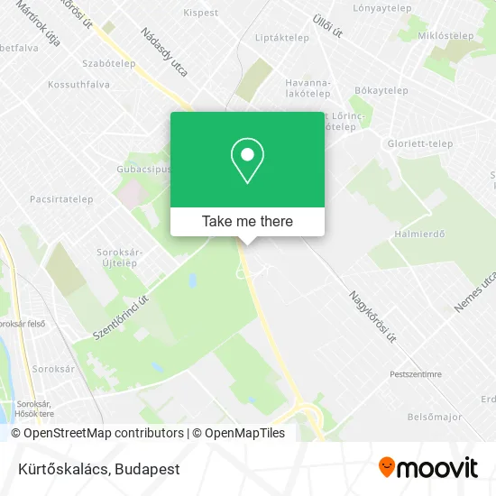 Kürtőskalács map