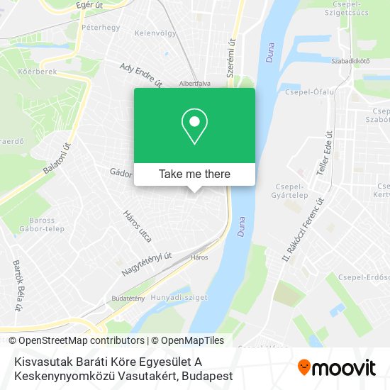 Kisvasutak Baráti Köre Egyesület A Keskenynyomközü Vasutakért map