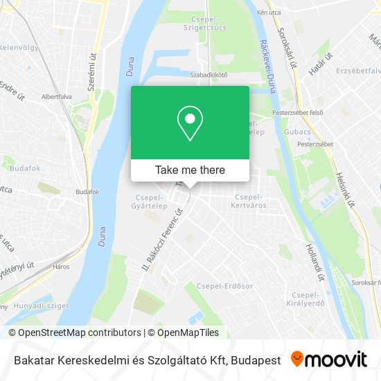 Bakatar Kereskedelmi és Szolgáltató Kft map