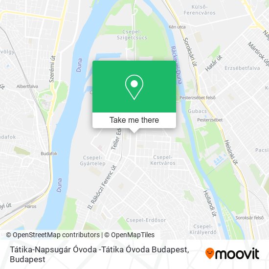 Tátika-Napsugár Óvoda -Tátika Óvoda Budapest map