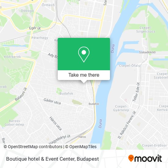 Boutique hotel & Event Center map