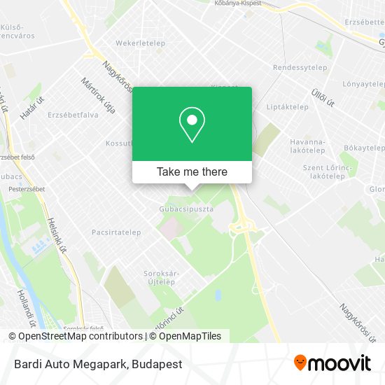 Bardi Auto Megapark map