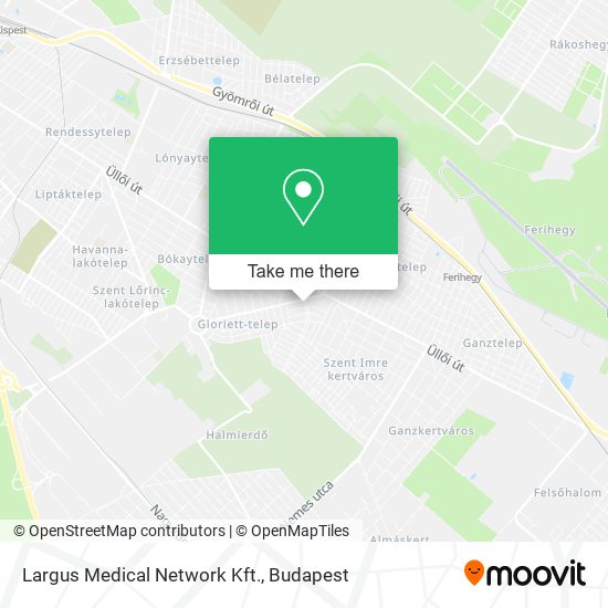 Largus Medical Network Kft. map