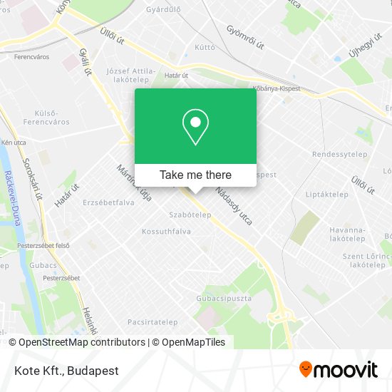 Kote Kft. map