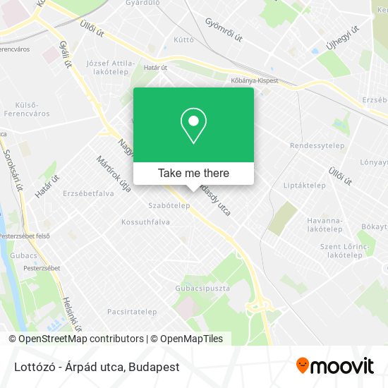 Lottózó - Árpád utca map