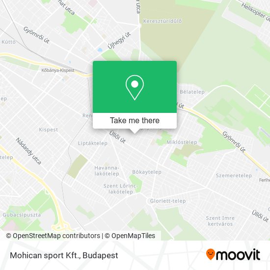 Mohican sport Kft. map