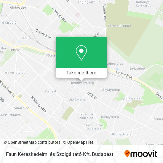 Faun Kereskedelmi és Szolgáltató Kft map