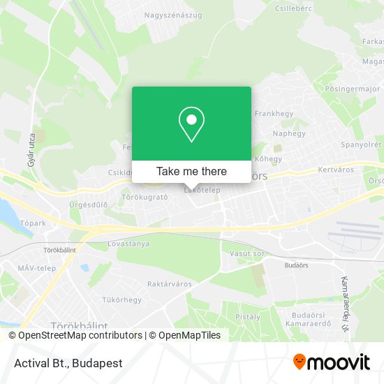 Actival Bt. map
