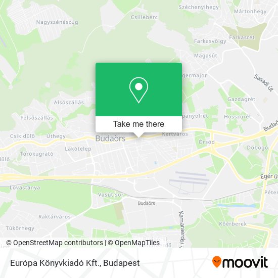 Európa Könyvkiadó Kft. map