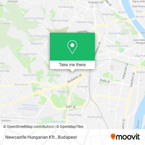 Newcastle Hungarian Kft. map