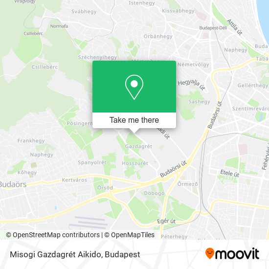 Misogi Gazdagrét Aikido map