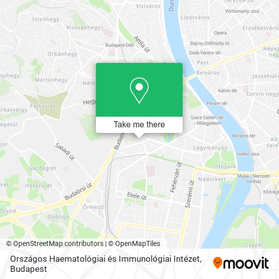 Országos Haematológiai és Immunológiai Intézet map