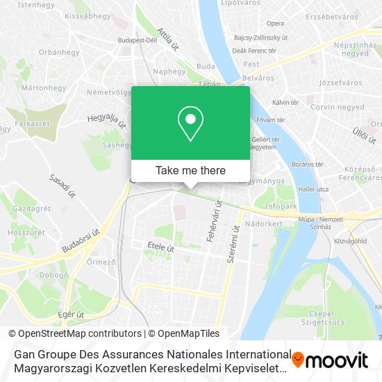 Gan Groupe Des Assurances Nationales International Magyarorszagi Kozvetlen Kereskedelmi Kepviselete map