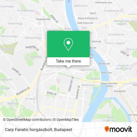 Carp Fanatic horgászbolt map