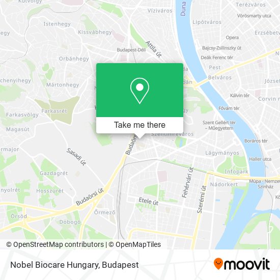 Nobel Biocare Hungary map