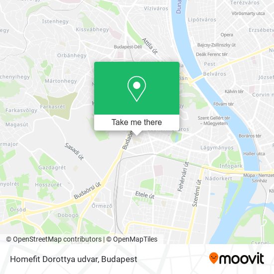 Homefit Dorottya udvar map