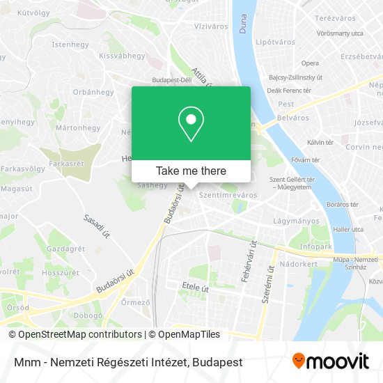 Mnm - Nemzeti Régészeti Intézet map