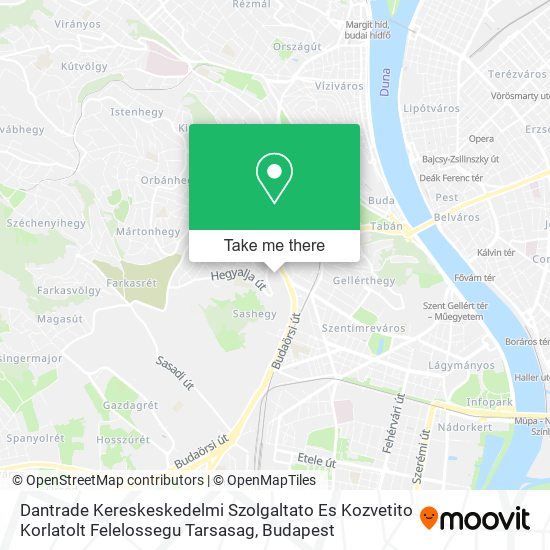 Dantrade Kereskeskedelmi Szolgaltato Es Kozvetito Korlatolt Felelossegu Tarsasag map