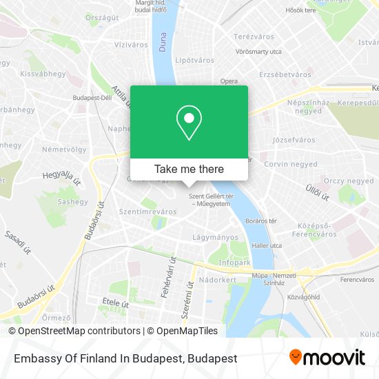 Embassy Of Finland In Budapest map