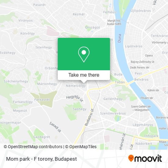 Mom park - F torony map