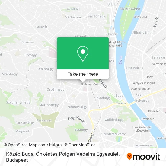 Közép Budai Önkéntes Polgári Védelmi Egyesület map