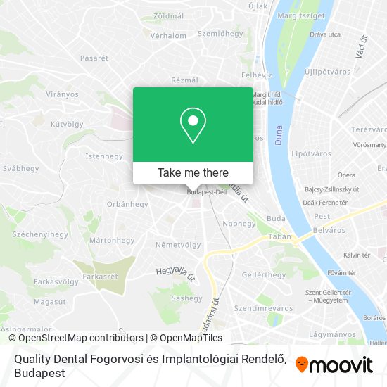 Quality Dental Fogorvosi és Implantológiai Rendelő map