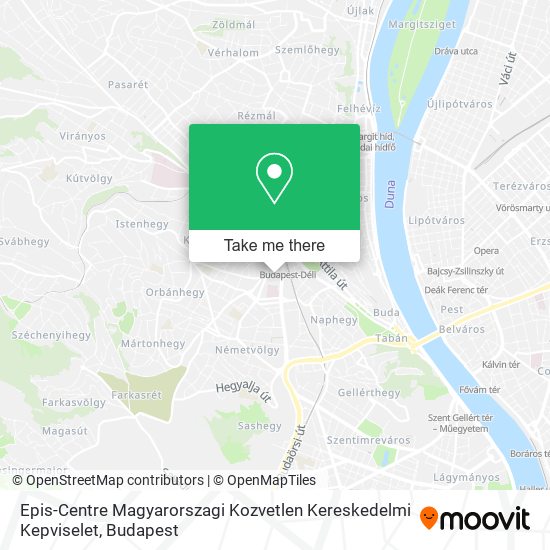 Epis-Centre Magyarorszagi Kozvetlen Kereskedelmi Kepviselet map