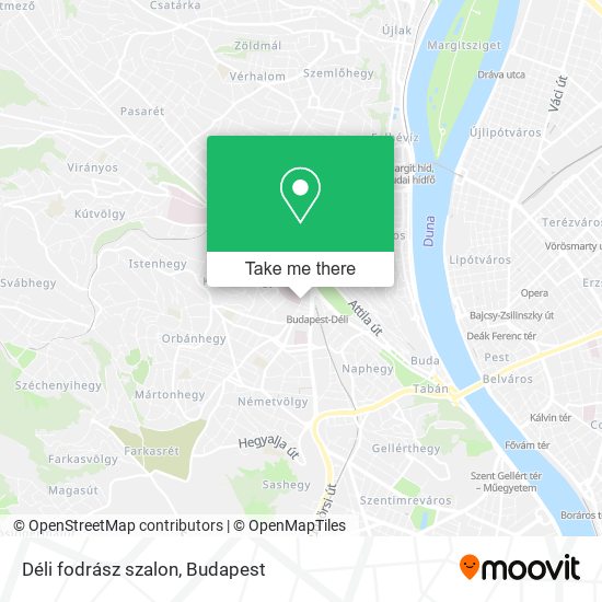 Déli fodrász szalon map
