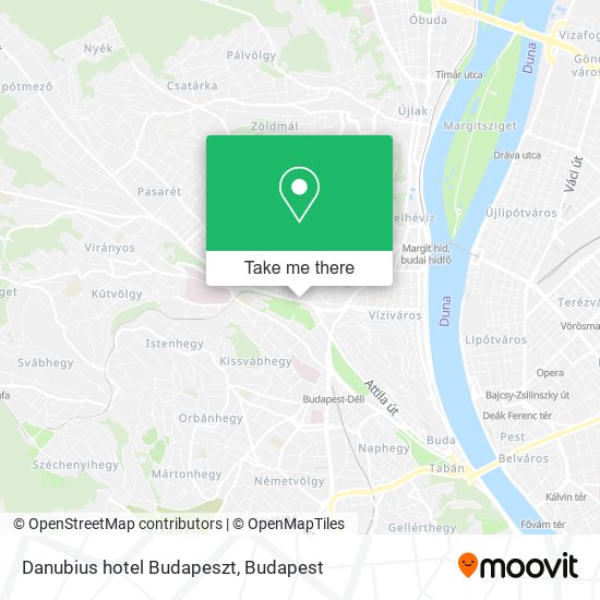 Danubius hotel Budapeszt map