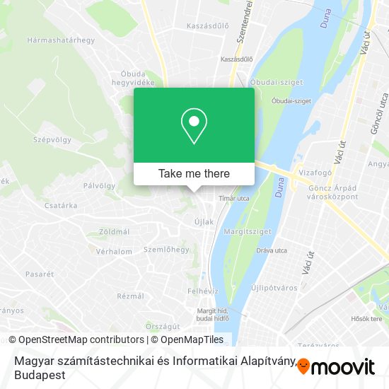 Magyar számítástechnikai és Informatikai Alapítvány map