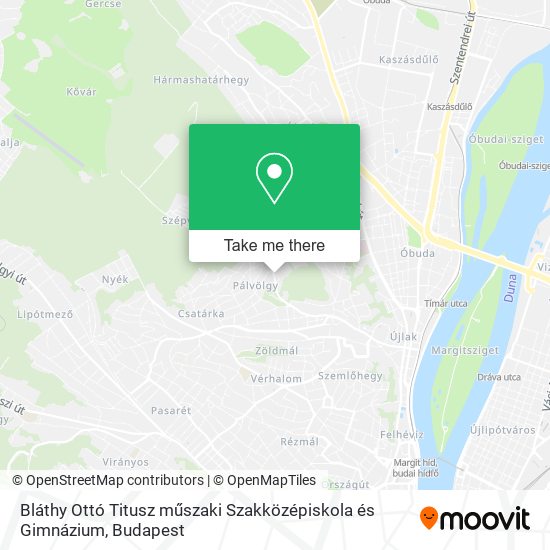 Bláthy Ottó Titusz műszaki Szakközépiskola és Gimnázium map