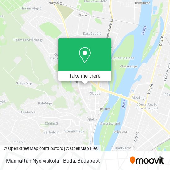 Manhattan Nyelviskola - Buda map