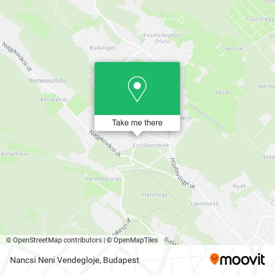 Nancsi Neni Vendegloje map