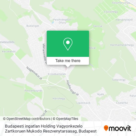 Budapesti ingatlan Holding Vagyonkezelo Zartkoruen Mukodo Reszvenytarsasag map