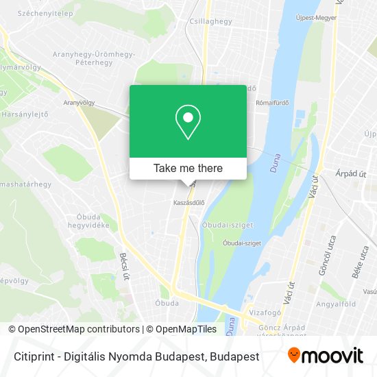 Citiprint - Digitális Nyomda Budapest map