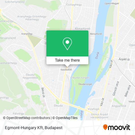 Egmont-Hungary Kft map