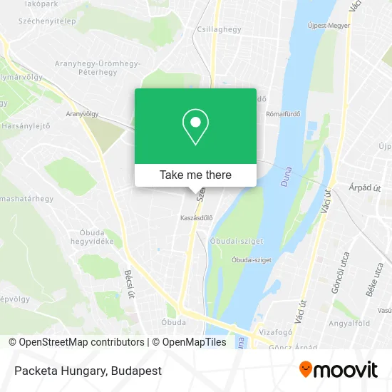 Packeta Hungary map