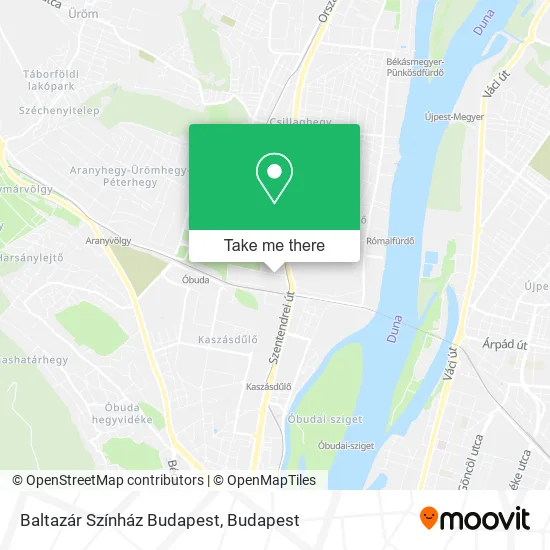 Baltazár Színház Budapest map