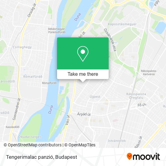 Tengerimalac panzió map