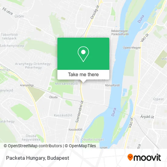 Packeta Hungary map
