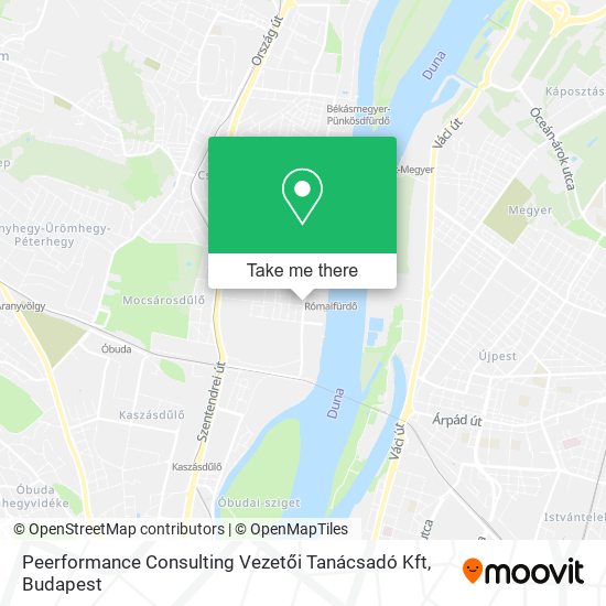 Peerformance Consulting Vezetői Tanácsadó Kft map