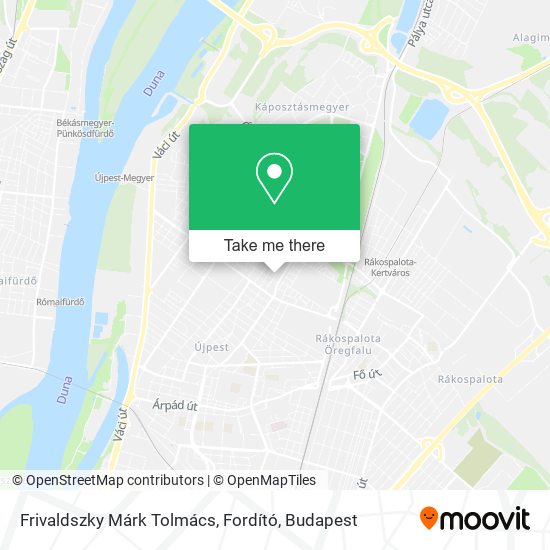Frivaldszky Márk Tolmács, Fordító map